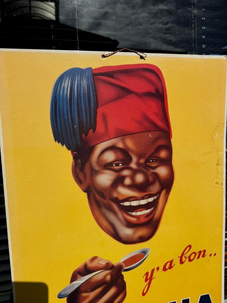 Panneau d'affichage ancien BANANIA, Enlèvement, Utilisé, Panneau publicitaire