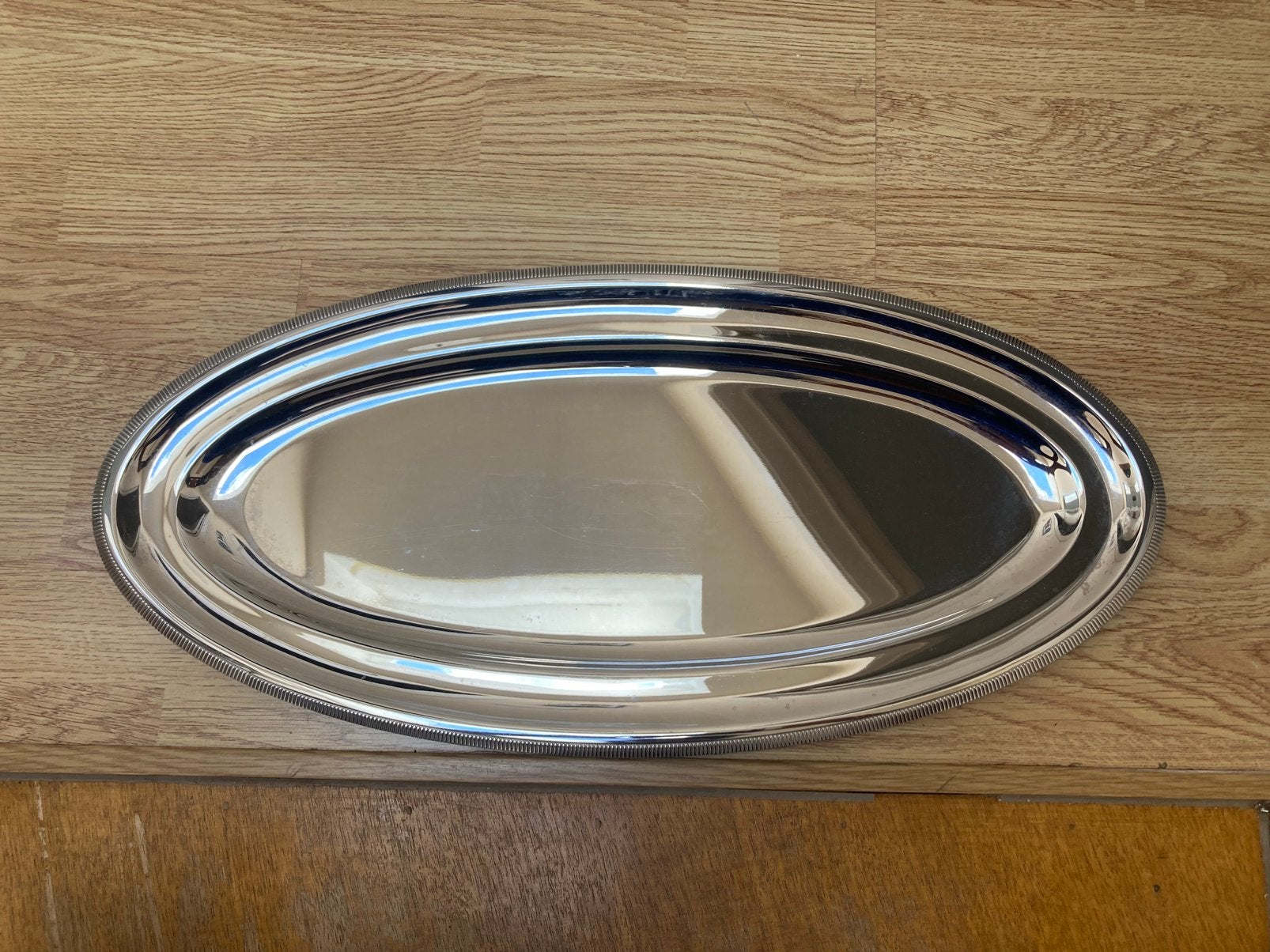 Plat ovale L 60 x l 27cm Letang Remy, Neuf, Plateau, Vintage, Enlèvement