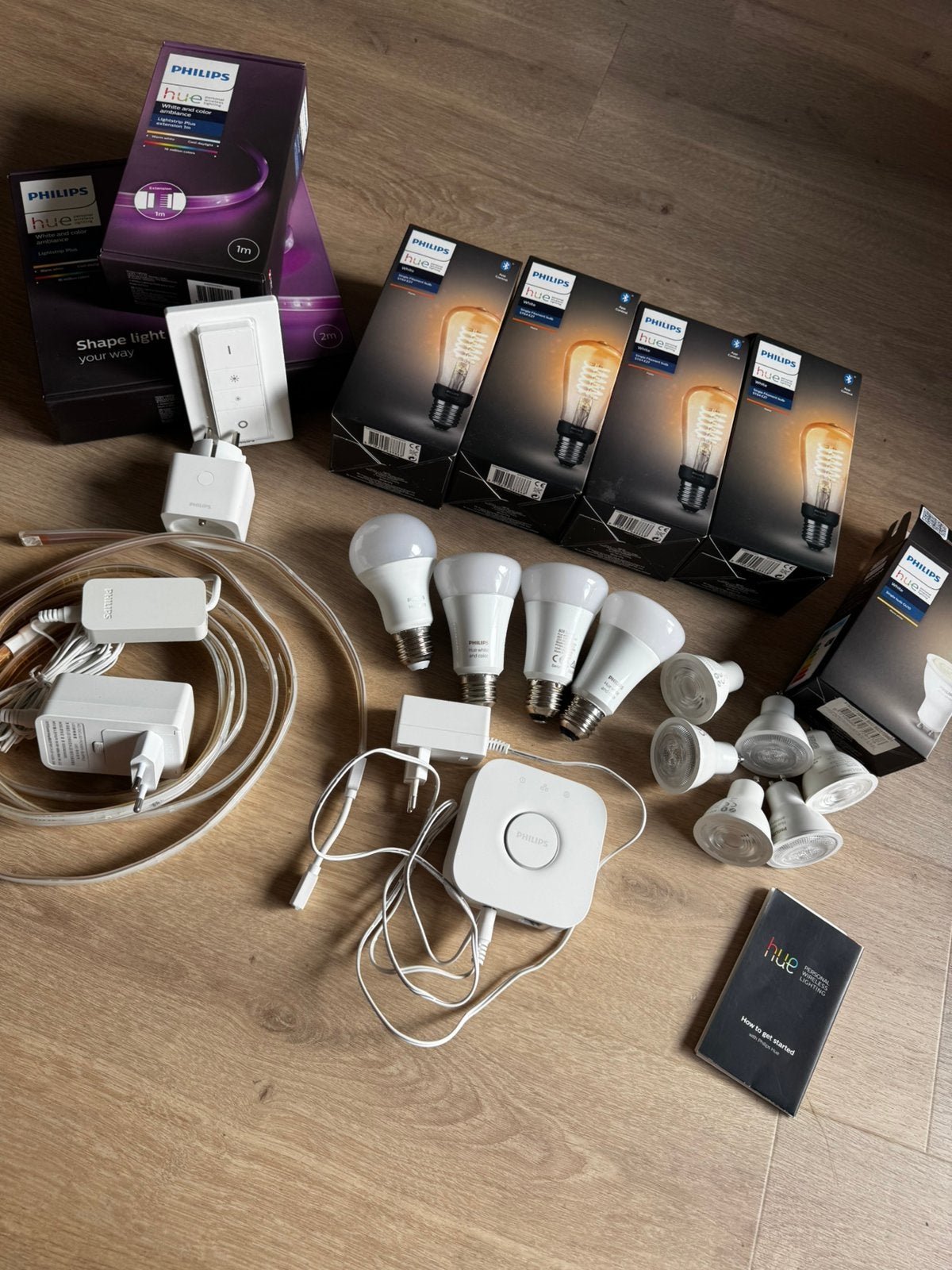 Philips Hue complete set – 21stuks – White & Color, Enlèvement ou Envoi, GU10, Comme neuf, LED