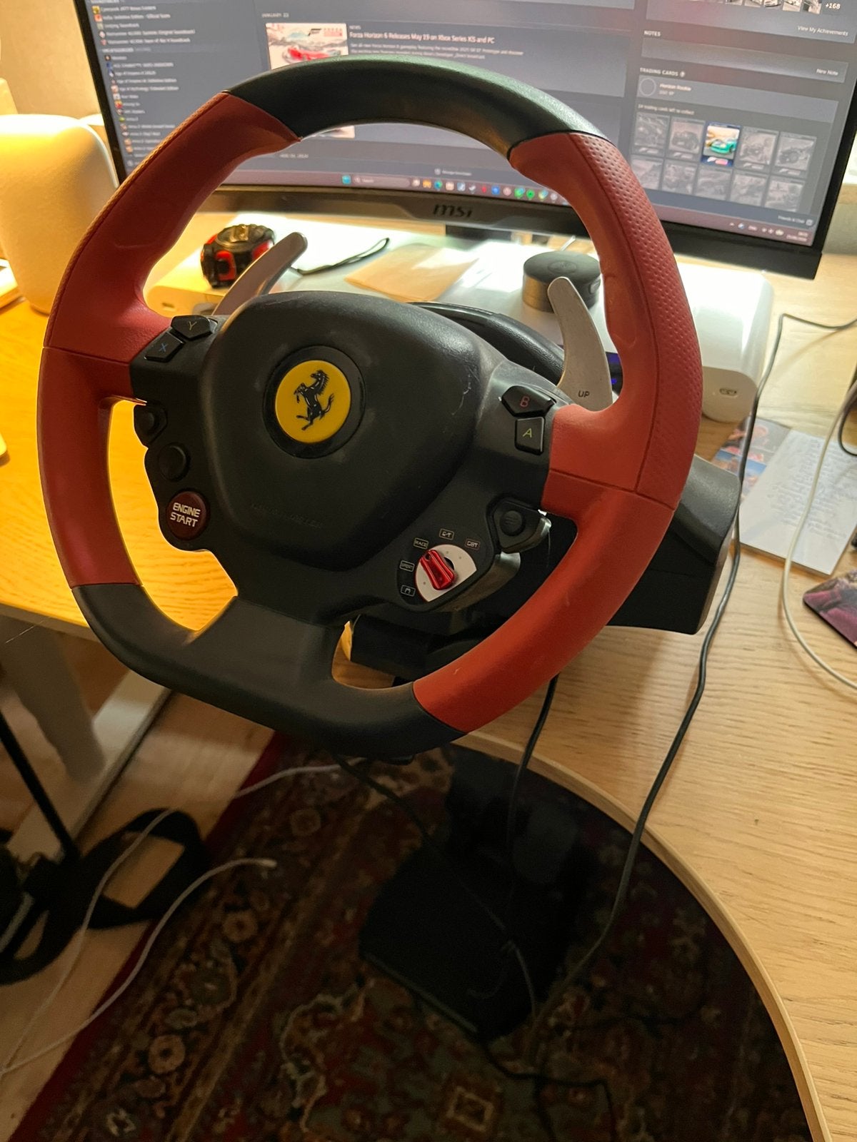 Thrustmaster Ferrari 458 Spider racestuur + pedalen Xbox, Ophalen, Zo goed als nieuw, Stuurtje of Sportattribuut, Xbox 360