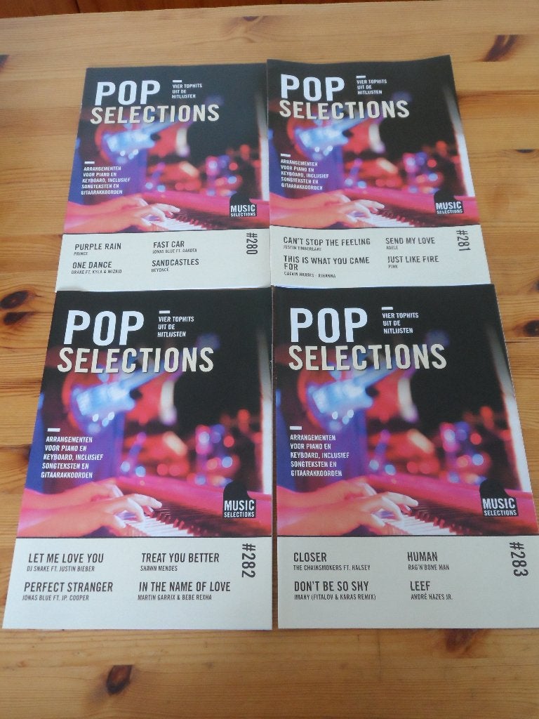 Pop Selections - 280 t/m 286 / 288 / 289   Nieuw!, Muziek en Instrumenten, Bladmuziek, Nieuw, Artiest of Componist, Populair, Gitaar