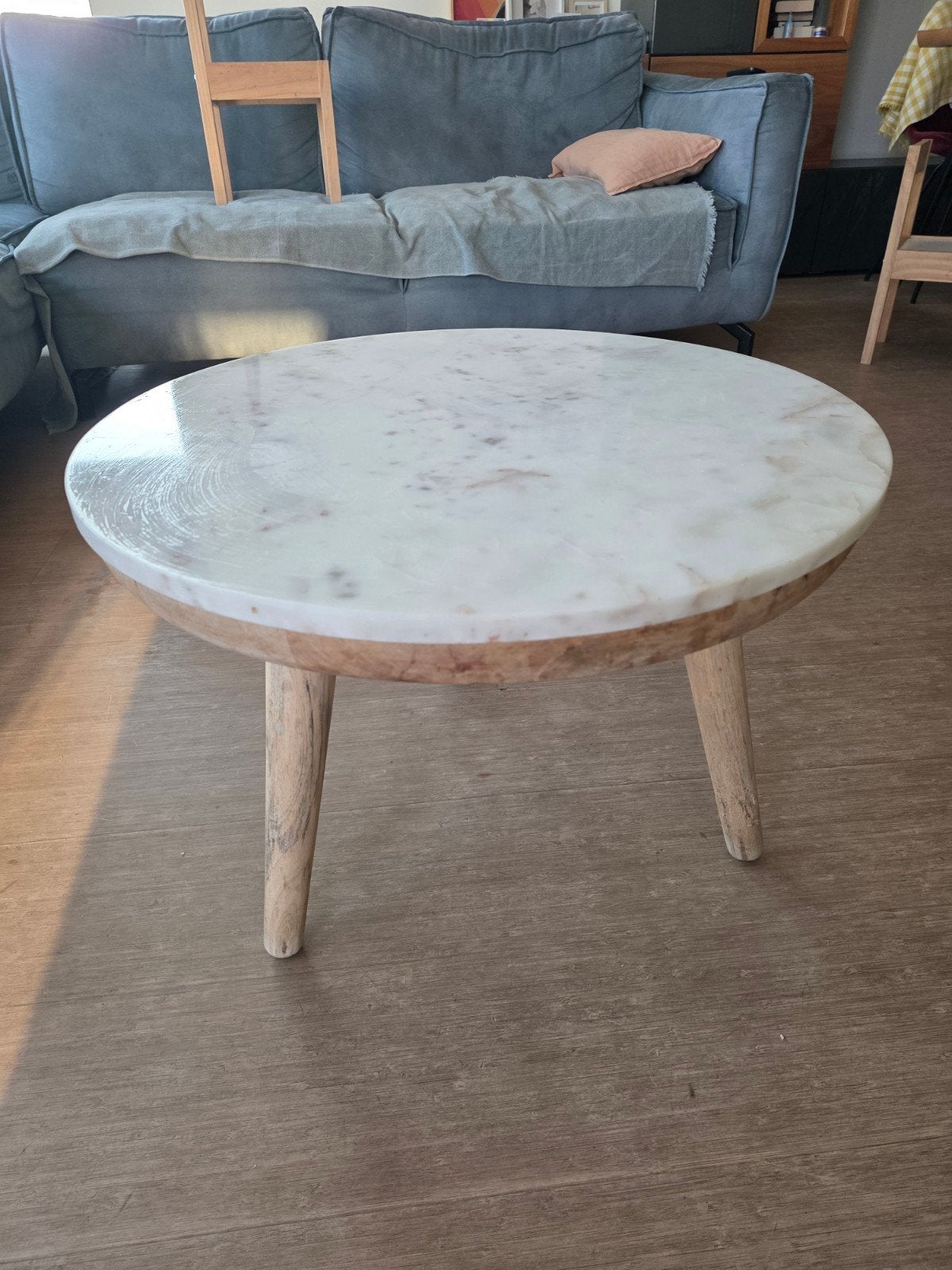 Table en marbre (diamètre 60 cm), Maison & Meubles, Enlèvement