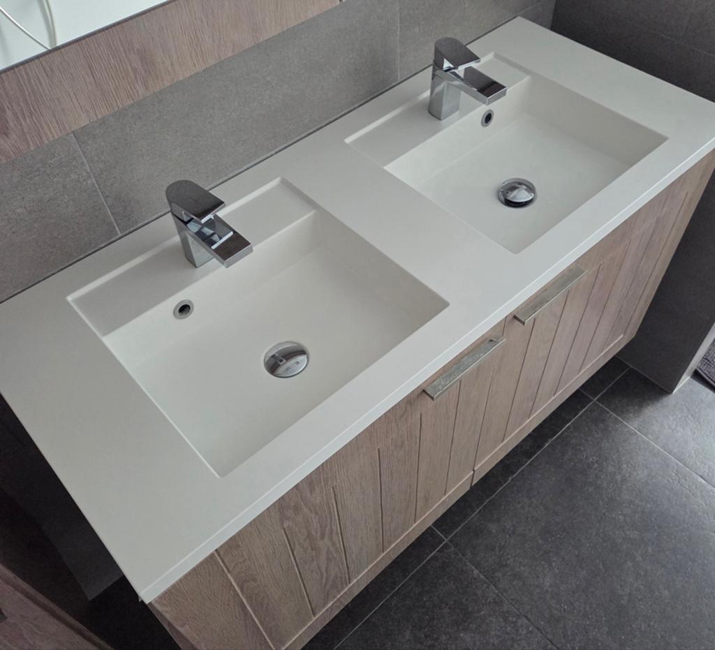 Double vasque pour meuble de salle de bain, Enlèvement