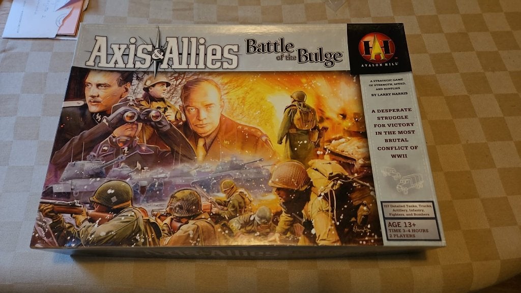 bordspel WW2 Axis & Allies Battle of the Bulge 1e editie, Een of twee spelers, Ophalen of Verzenden, Zo goed als nieuw