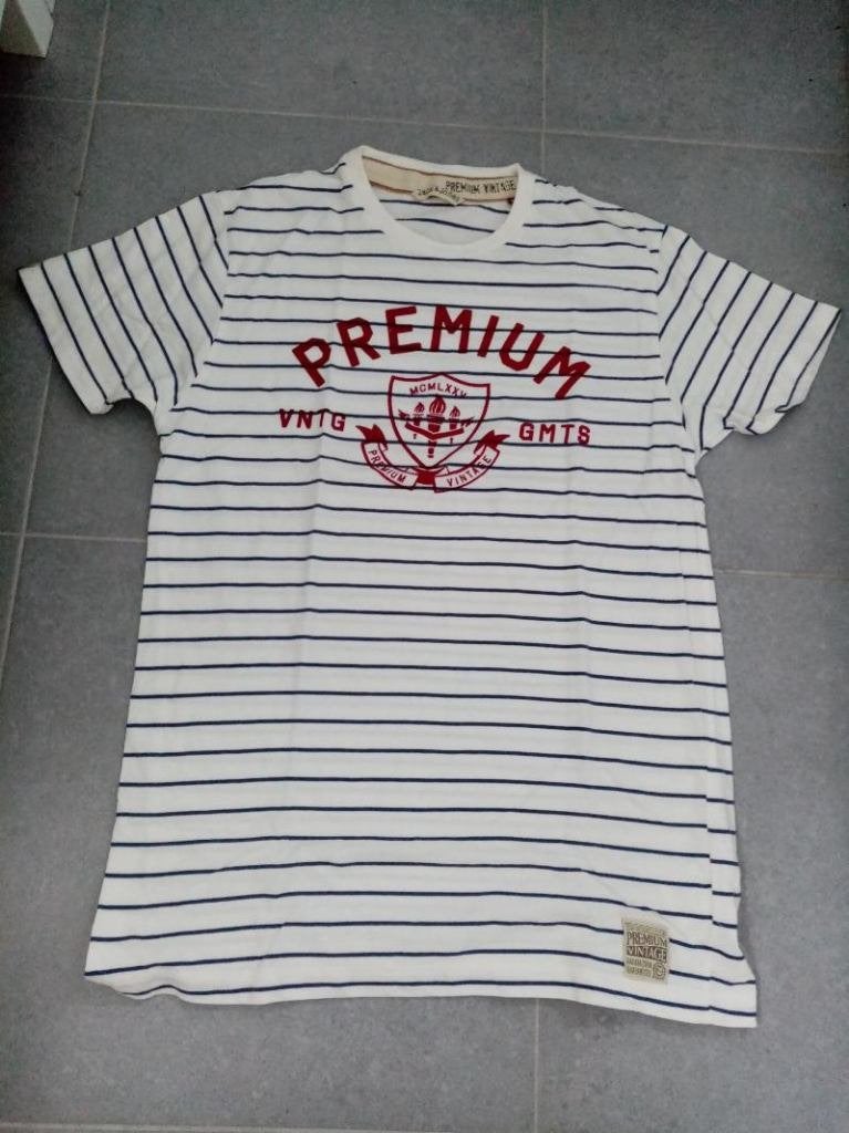 Jack & Jones : nieuw donkerblauw strepen t-shirt mt XL, Neuf, Enlèvement ou Envoi, Taille 56/58 (XL), Bleu