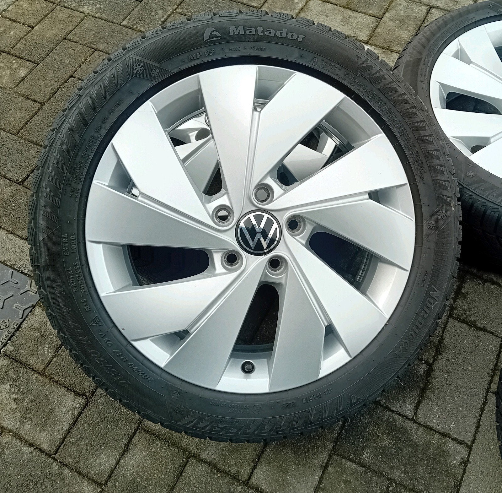 Winterbanden velgen VW Golf Caddy 17inch 5x112 7-8mm ❄️🌨 ak, Enlèvement