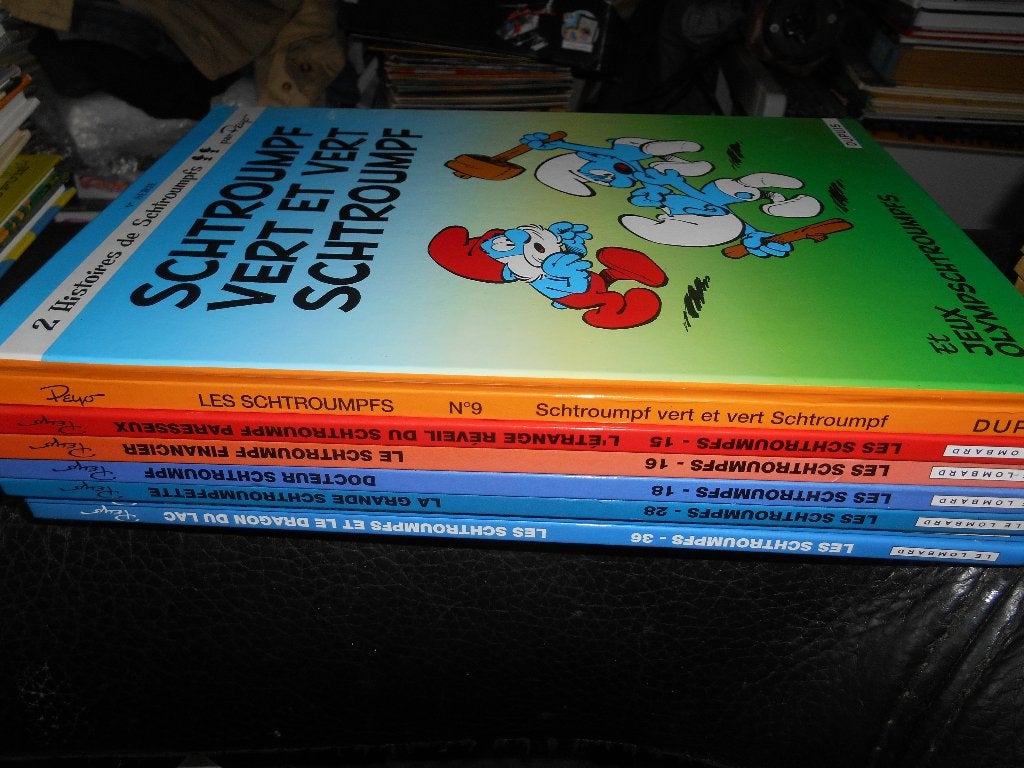 Lot de 7 Schtroumpfs 9/15/16/18/28/30/36, Livres, BD, Enlèvement ou Envoi