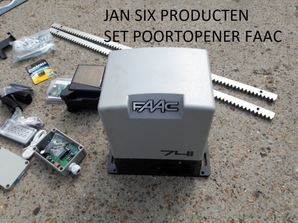 Nieuwe schuifpoortopener kit faac voor poort max. 900 Kg, Ophalen, Nieuw, Draaipoort