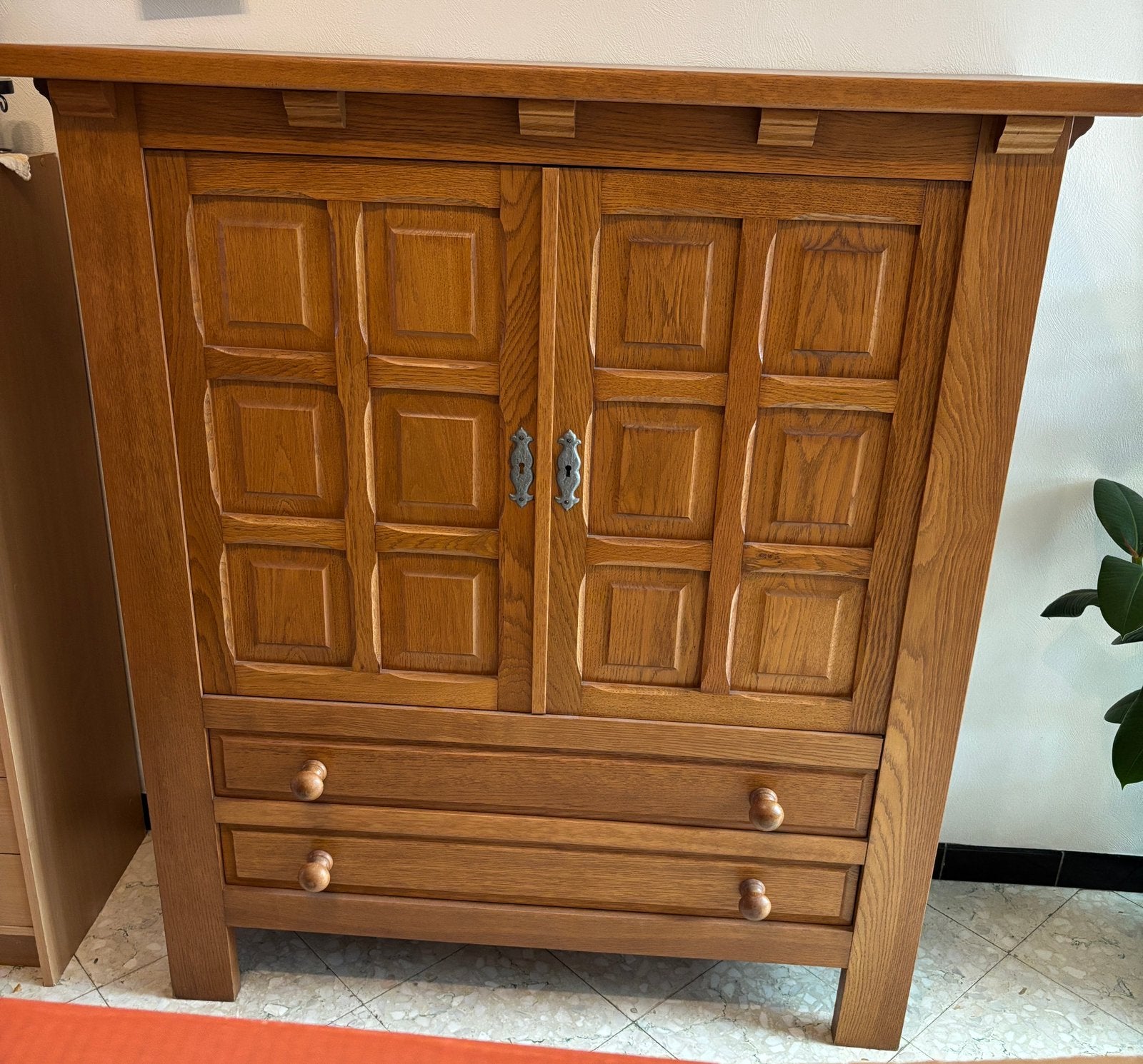 Salle à manger complète en chêne, Ophalen, Zo goed als nieuw, 4 tot 6 stoelen