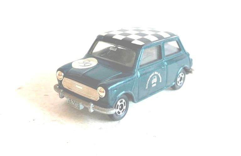 Mini Cooper Tomica green chequered IMM 1999., Ophalen of Verzenden, Zo goed als nieuw, Auto, Overige merken