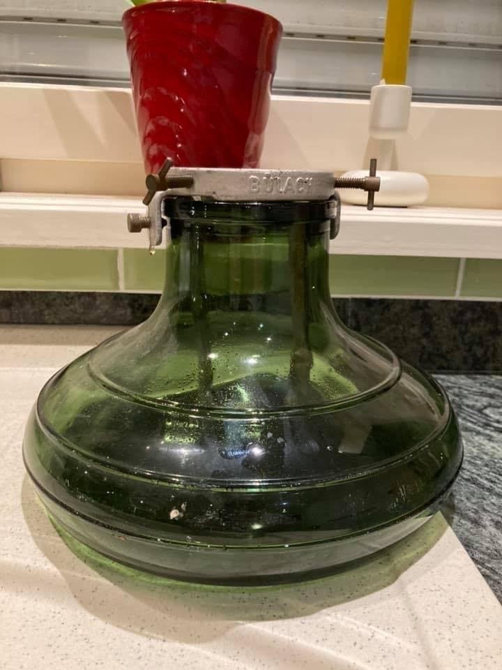vieux socle de Noël en verre, Enlèvement ou Envoi
