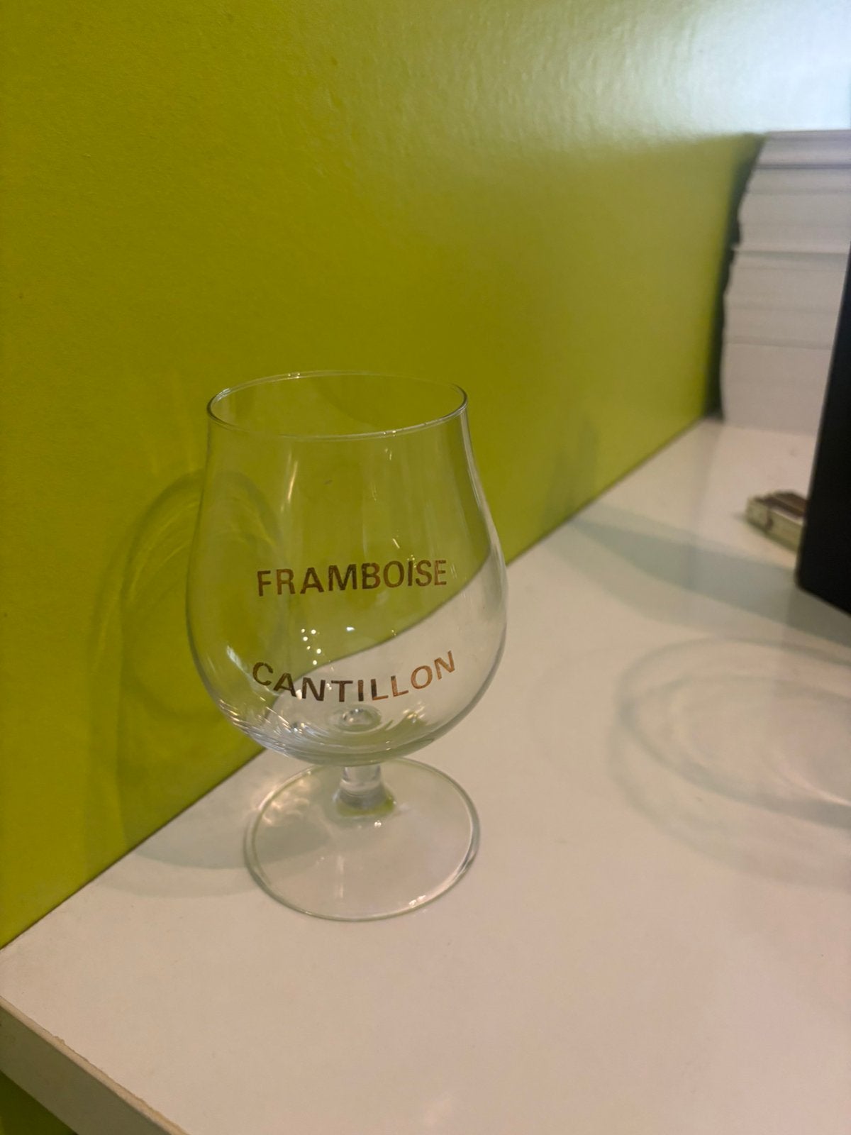 Verre à bière Oud Gueuze Framboise Cantillon, Collections, Enlèvement ou Envoi, Comme neuf, Verre ou Verres, Autres marques