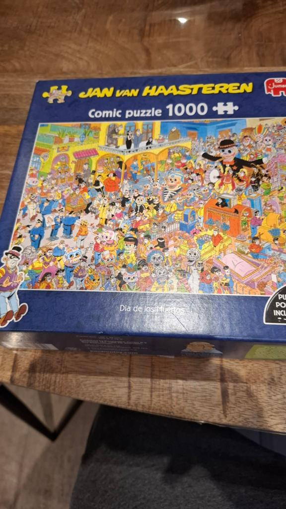 Puzzel jan van haasteren 1000stuks Dia de los muertos, Enlèvement