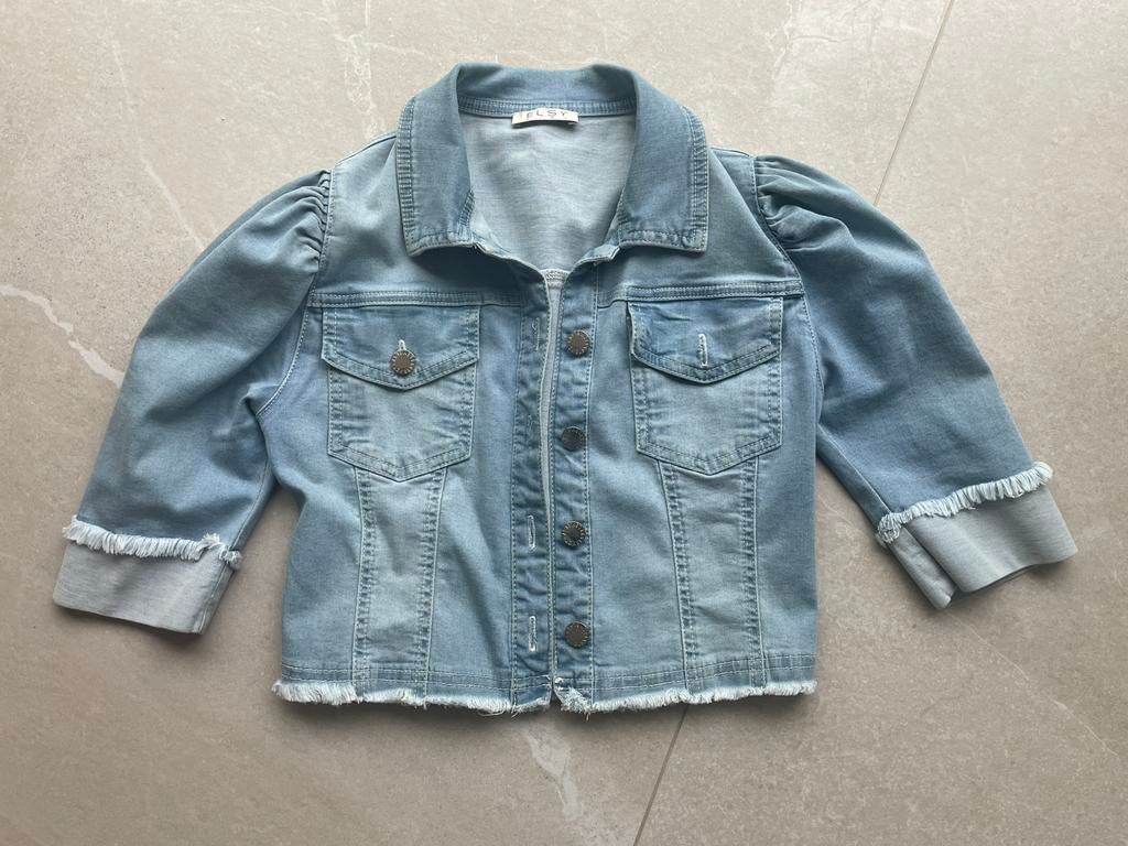 Jeansvestje Elsy girl, maatje 164, Kinderen en Baby's, Kinderkleding | Maat 164, Ophalen of Verzenden, Zo goed als nieuw