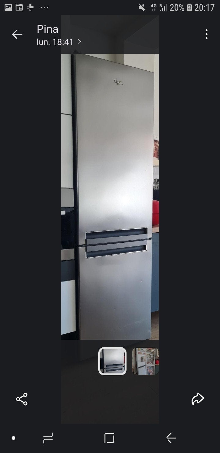 Frigo congélateur double porte whirpool 2mètres, Ophalen