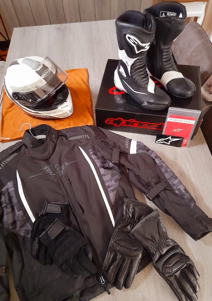 Büse, Rusty Stitches, Furygan & Alpinestars., Motoren, Ophalen, Tweedehands, Heren, Combipak