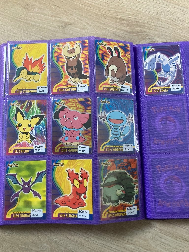 Pokémon Topps Johto, Hobby en Vrije tijd, Ophalen of Verzenden, Zo goed als nieuw, Losse kaart, Foil