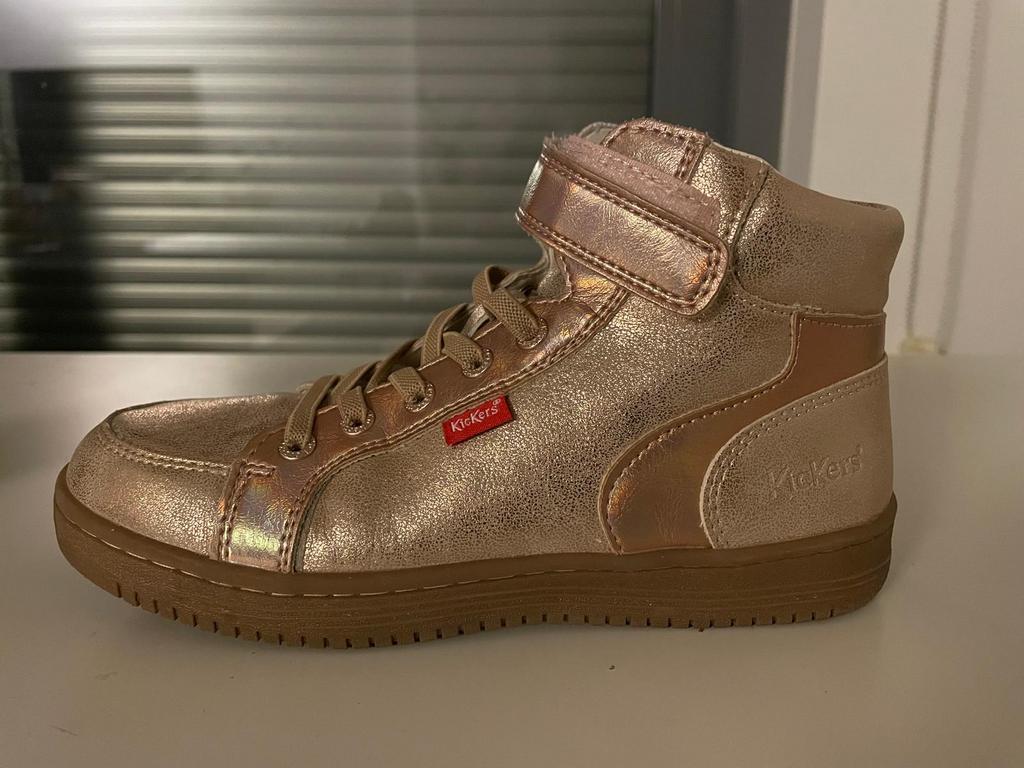 Kickers hoge sneaker maat 33 meisjes heel goede staat, Ophalen, Gebruikt