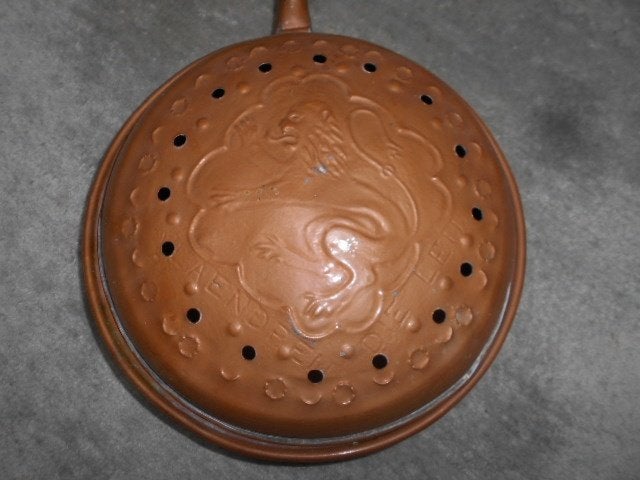 vlaenderen die leu, oude koperen bedpan, Ophalen of Verzenden, Koper