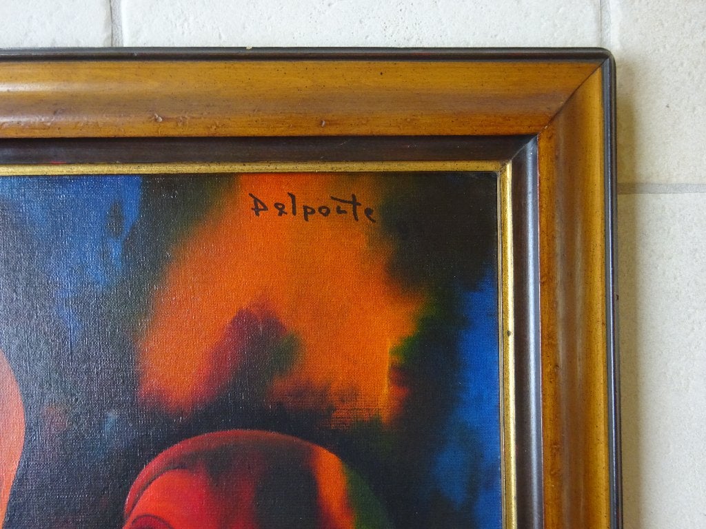 Charles Delporte,  l'ame du vin '93,   50 x 60 cm,  doek, Enlèvement