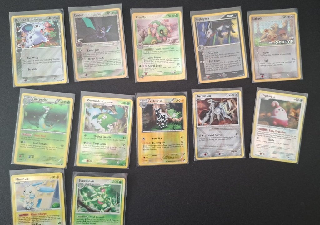 Pokemon oude holo kaarten 3, Ophalen of Verzenden, Gebruikt, Meerdere kaarten