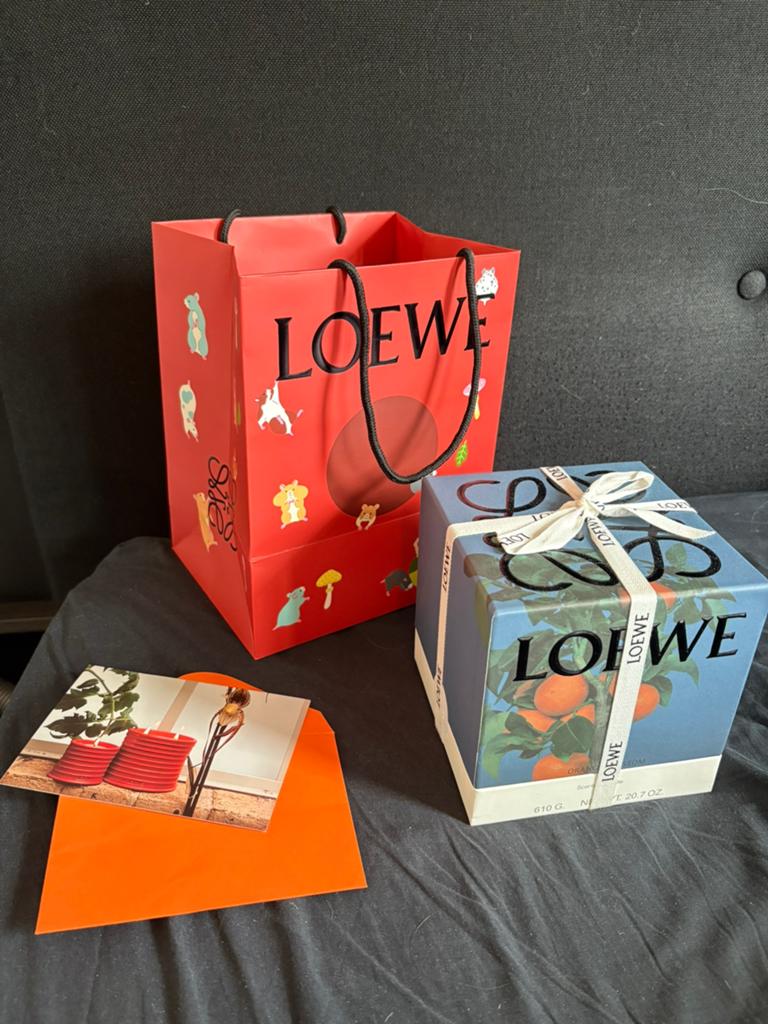 Loewe geurkaars orange blossom 610 gram, Ophalen of Verzenden, Zo goed als nieuw