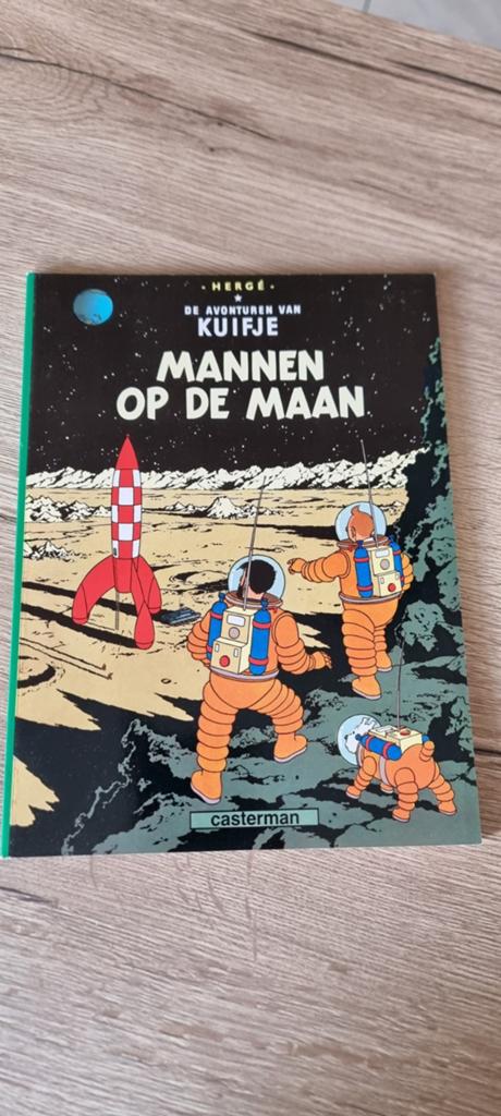 Strip Kuifje - Mannen op de maan, Eén stripboek, Ophalen of Verzenden, Zo goed als nieuw, Hergé (George Rémi)