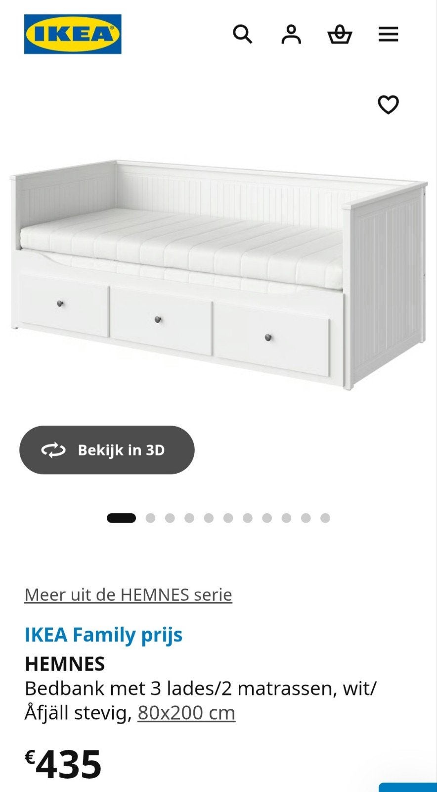 Bedbank (zonder matrassen), Huis en Inrichting, Slaapkamer | Bedden, Ophalen of Verzenden, Wit