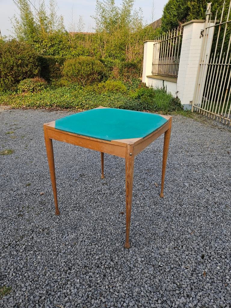 Vintage kaarttafel, Antiek en Kunst, Antiek | Meubels | Tafels, Ophalen