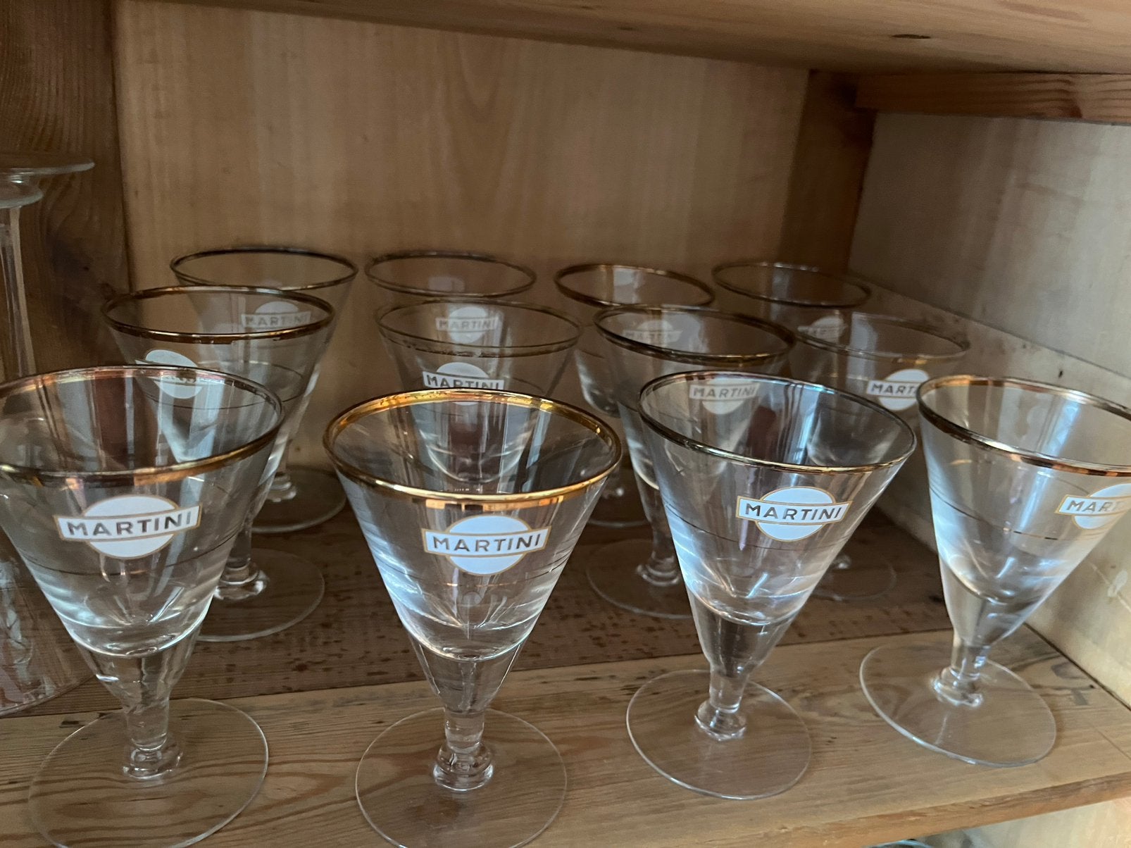 Martini glazen, cocktail, vintage, Verzamelen, Ophalen, Zo goed als nieuw