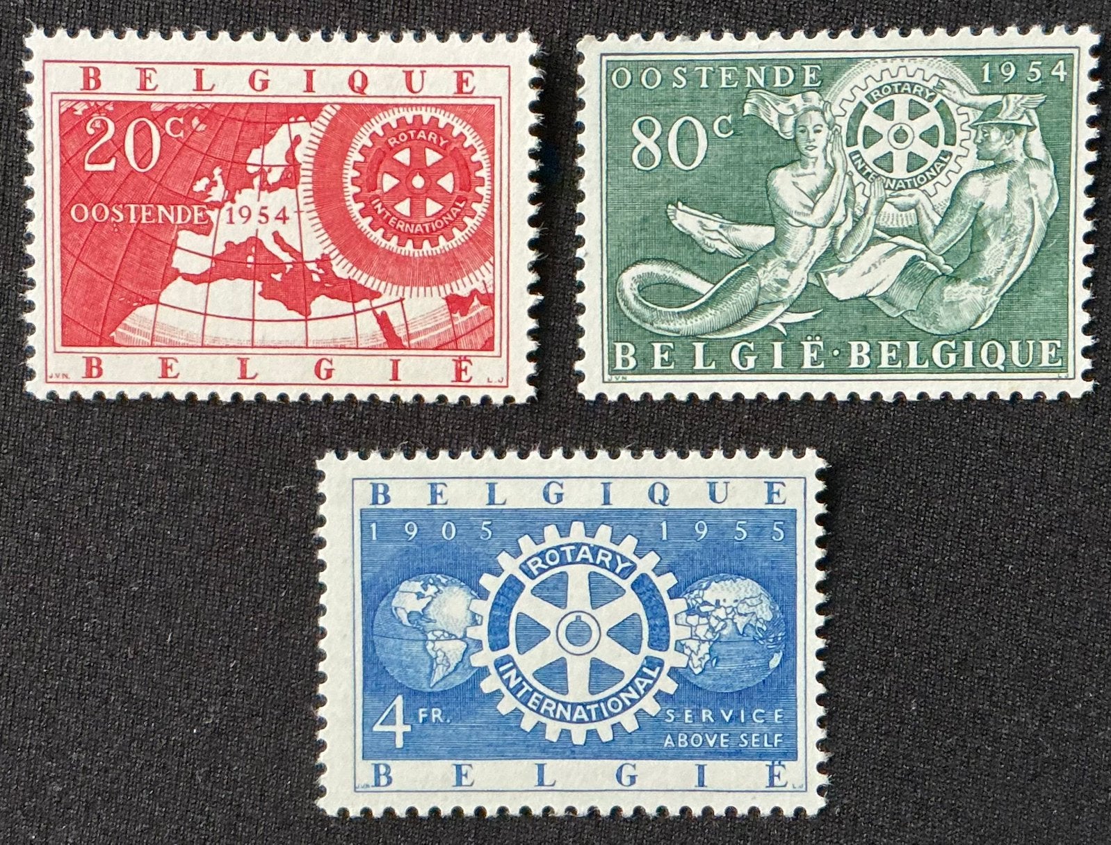 LOT A95. COB: 952/54. ROTARY INTERNATIONAL. MNH. **, Enlèvement ou Envoi, Non oblitéré, Gomme originale, Neuf