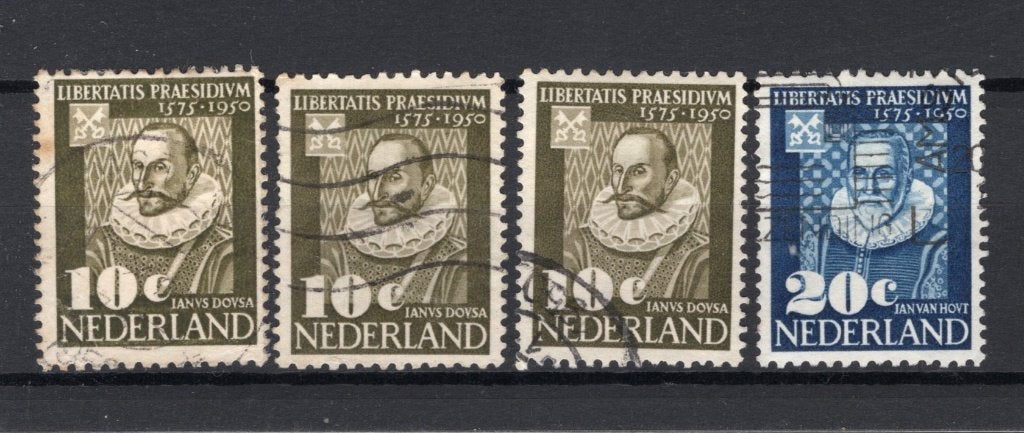 PAYS-BAS 561/562 estampillés 1950 - Université de Leiden -2, Envoi, Après 1940, Affranchi