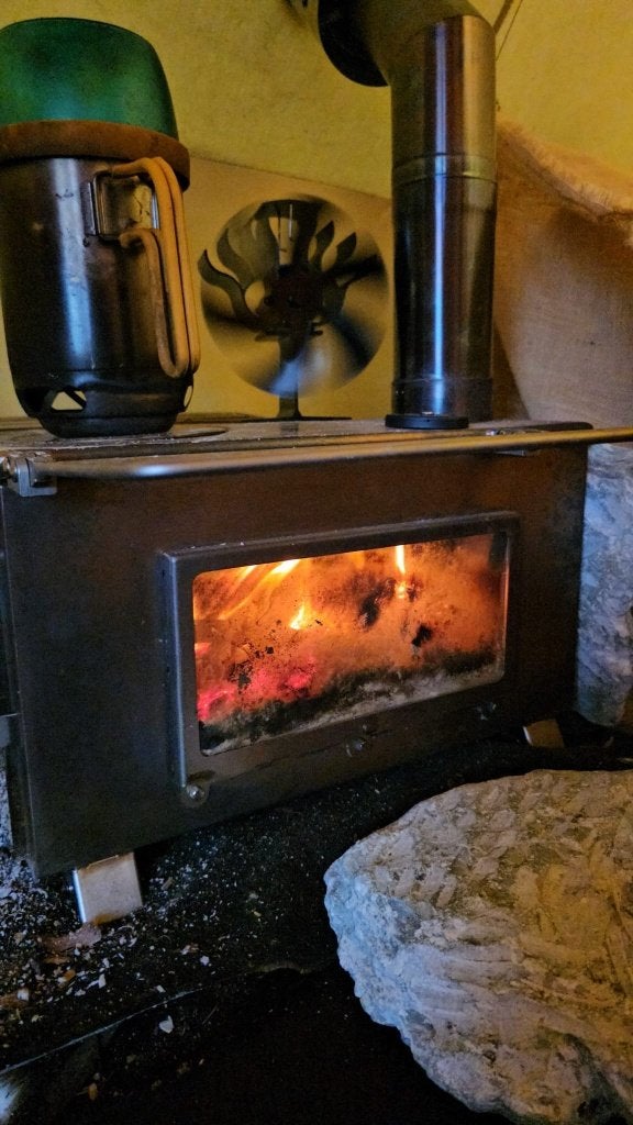 Winnerwell Large houtkachel met oven, waterboiler, Ophalen, Gebruikt