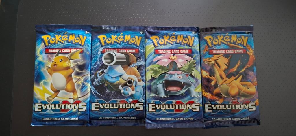 Pokémon XY Evolutions Booster Packs - Full Art Set (4 stuks), Ophalen of Verzenden, Booster