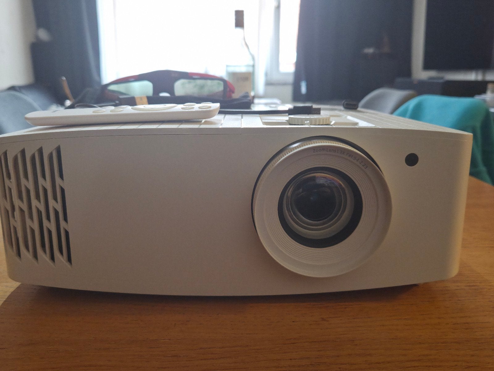 optoma uhd55 4k 3d + optoma de-9092ega, Comme neuf, Enlèvement, Optoma, DLP