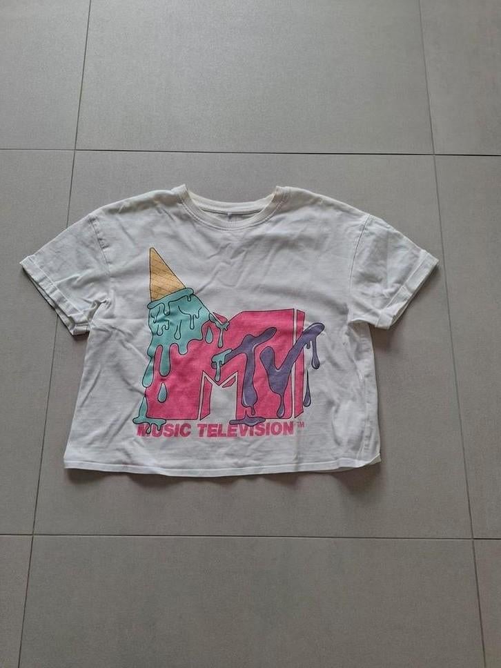 Mtv t shirt kleurrijk, Ophalen, Zo goed als nieuw, Meisje, Shirt of Longsleeve