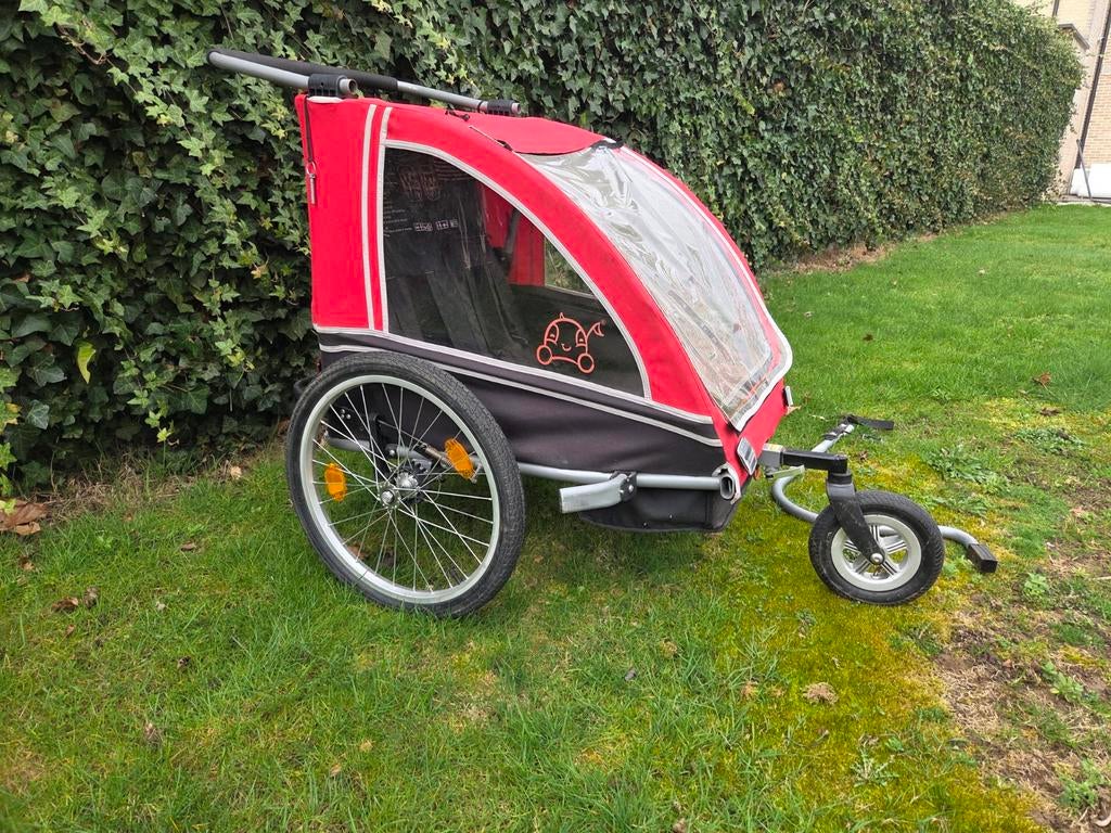 Vantly fietskar – rood, Fietsen en Brommers, Fietsaccessoires | Aanhangwagens en Karren, Ophalen