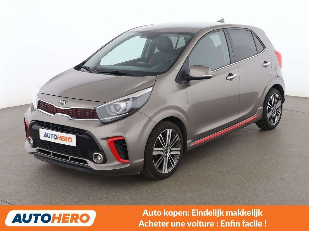 Kia Picanto 1.2 GT Line (année de construction 2020), Autos, Kia, Cuir, Argent ou Gris, Euro 6, 939 kg