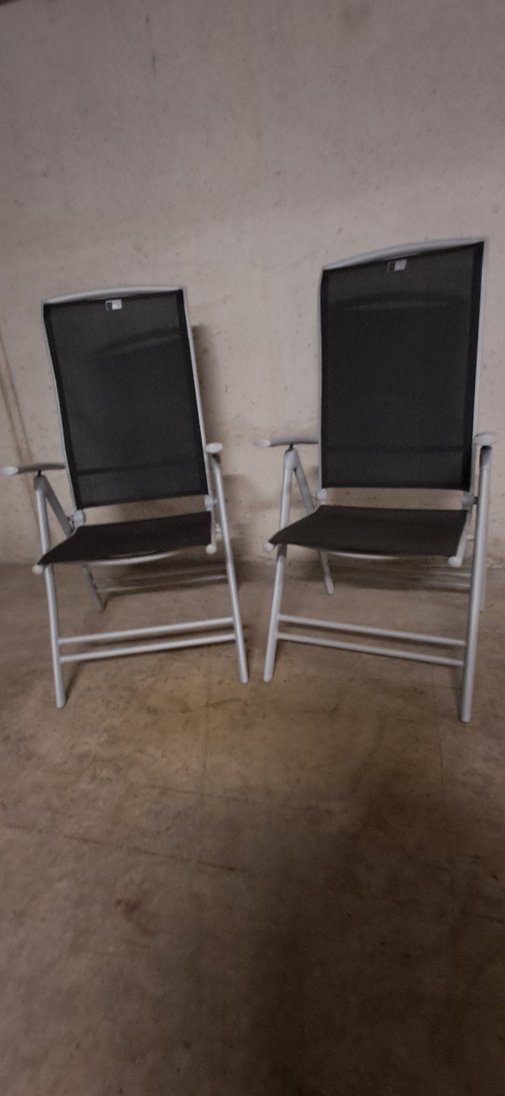 2 Verstelbare tuinstoelen, Ophalen, Zo goed als nieuw