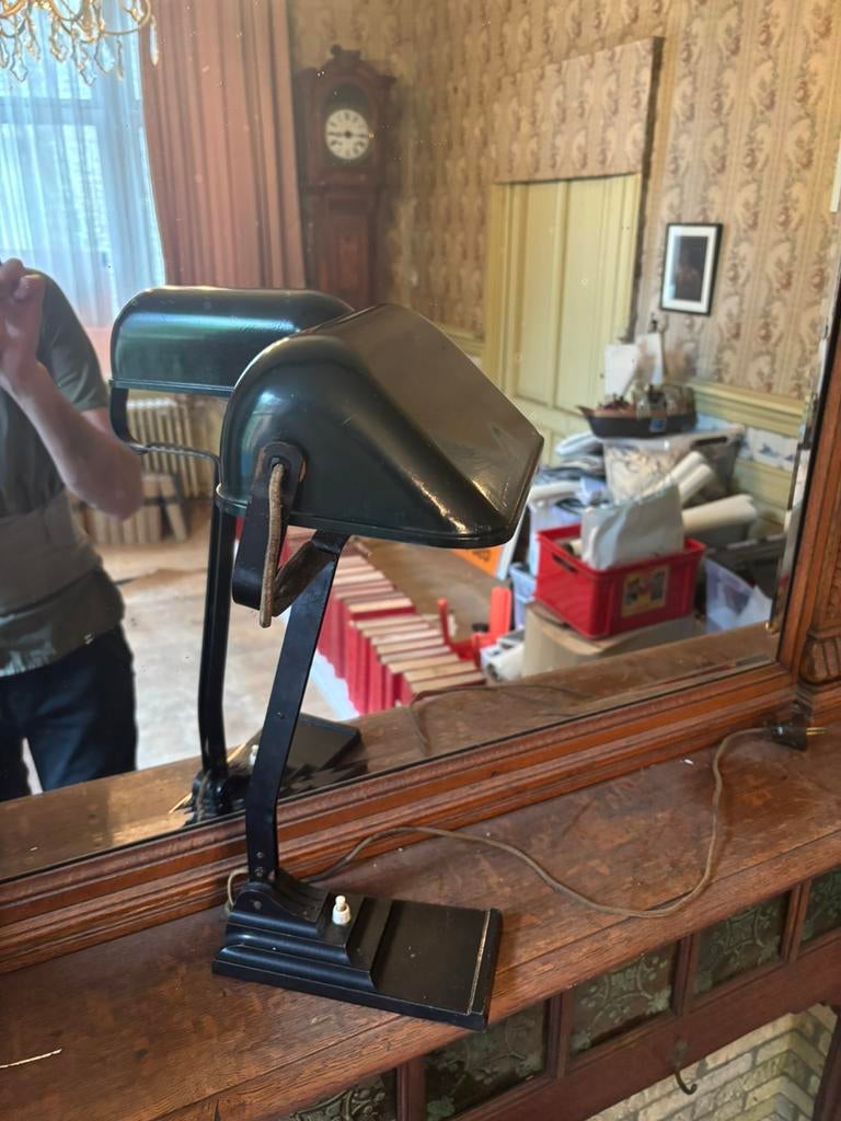 Vintage bureaulamp, Antiek en Kunst, Ophalen of Verzenden