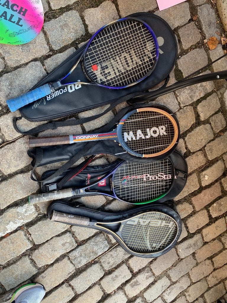 tennisracket, Ophalen