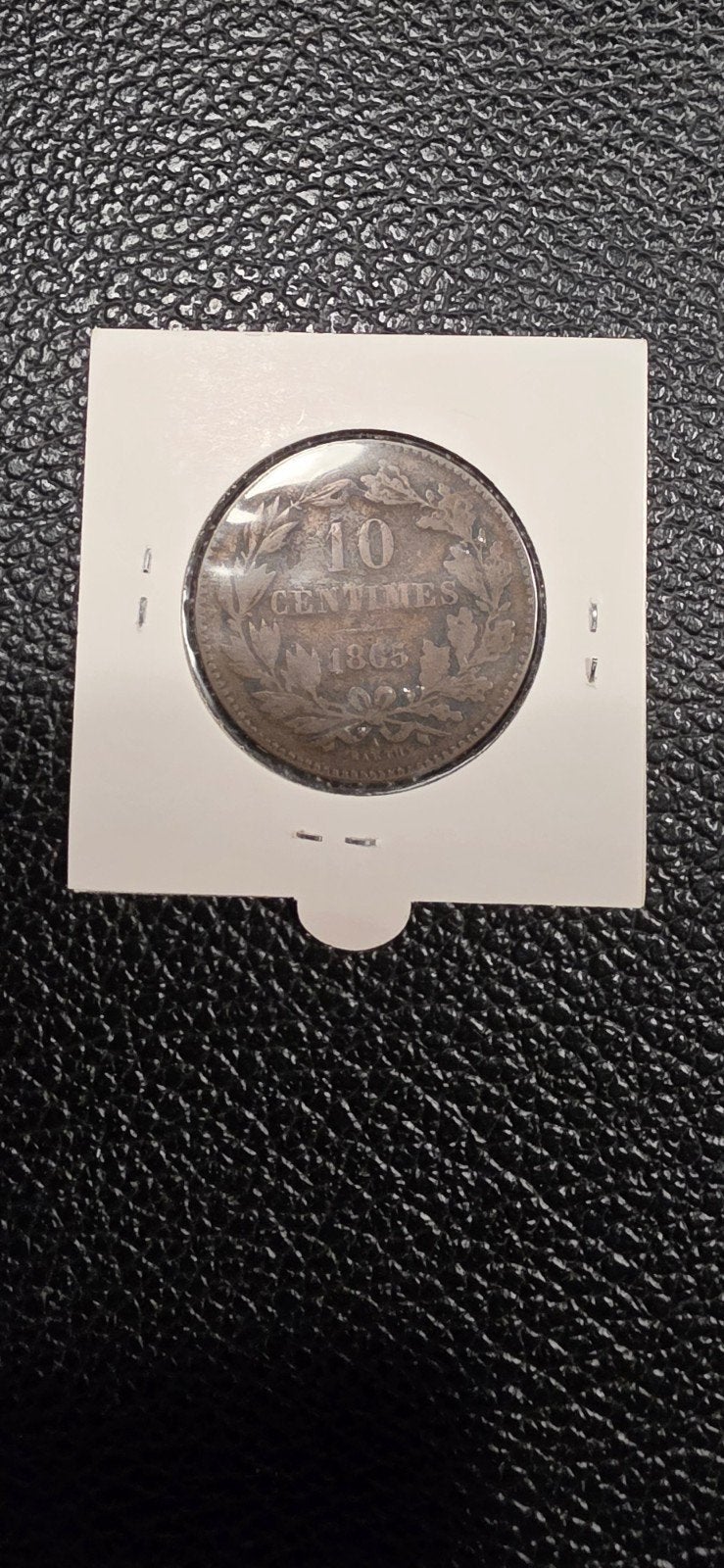 Luxemburg 10 centimes 1865 A KM23.2, Ophalen of Verzenden