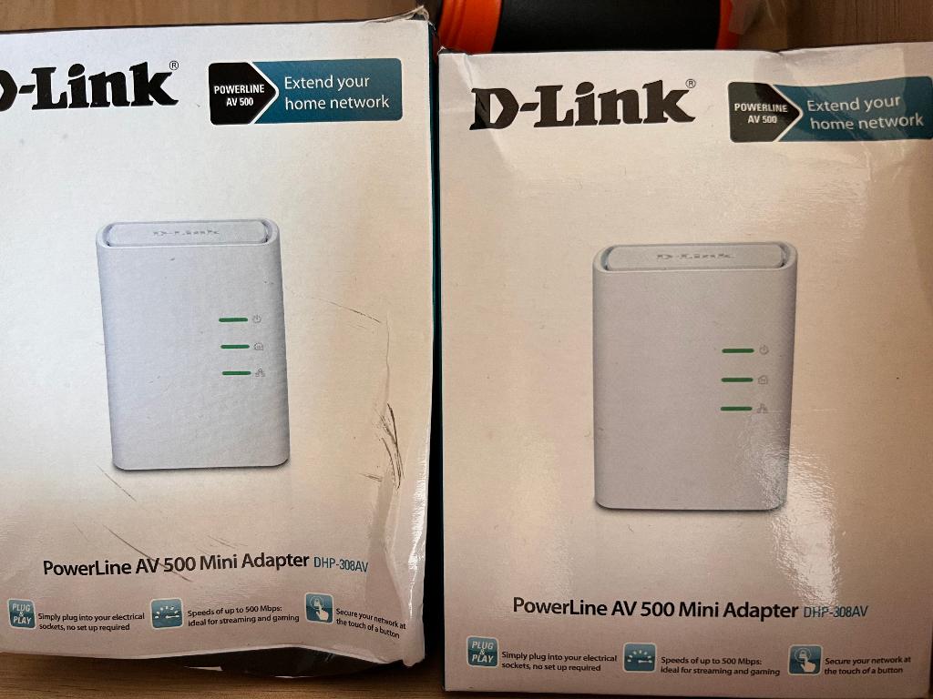 Dlink PowerLine AV Mini Adapter DHP-308AV, Computers en Software, Powerlines, Zo goed als nieuw, Ophalen
