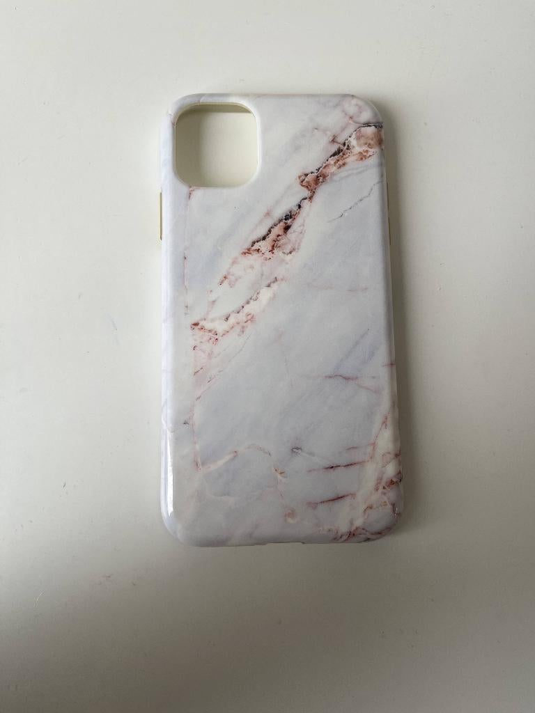 Iphone 11 hoesje Marmer patroon, Ophalen of Verzenden, Gebruikt, IPhone 11, Frontje of Cover