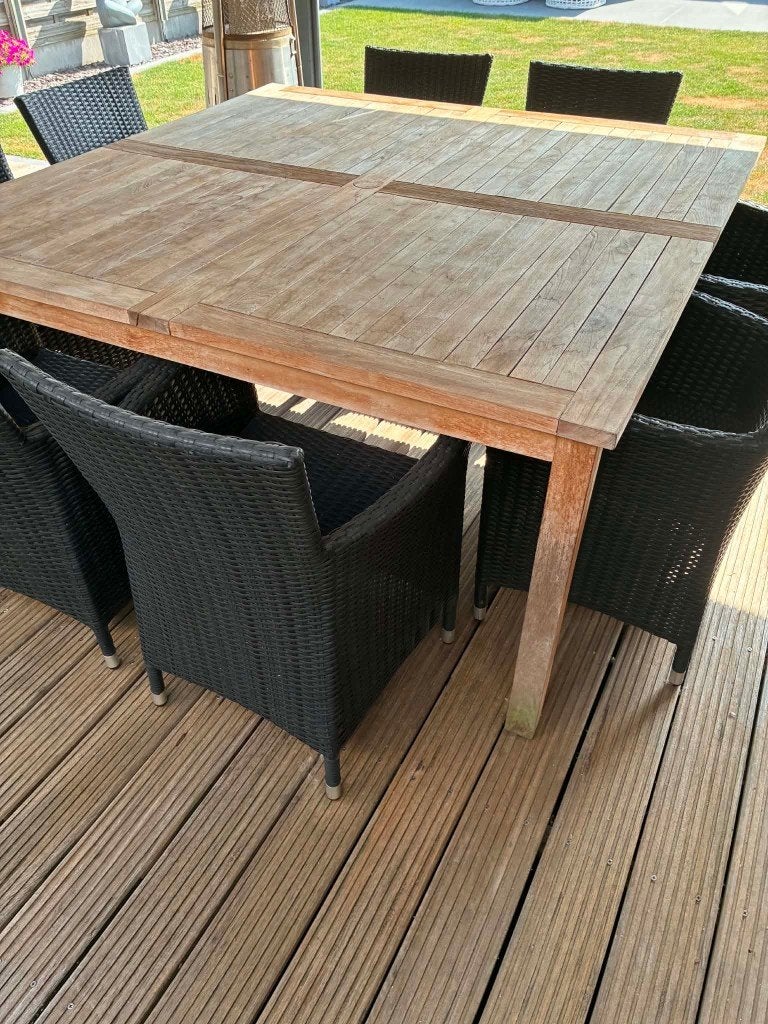 Tuinmeubelen, Jardin & Terrasse, Ensembles de jardin, Chaise, Salons de jardin, 8 places, Utilisé
