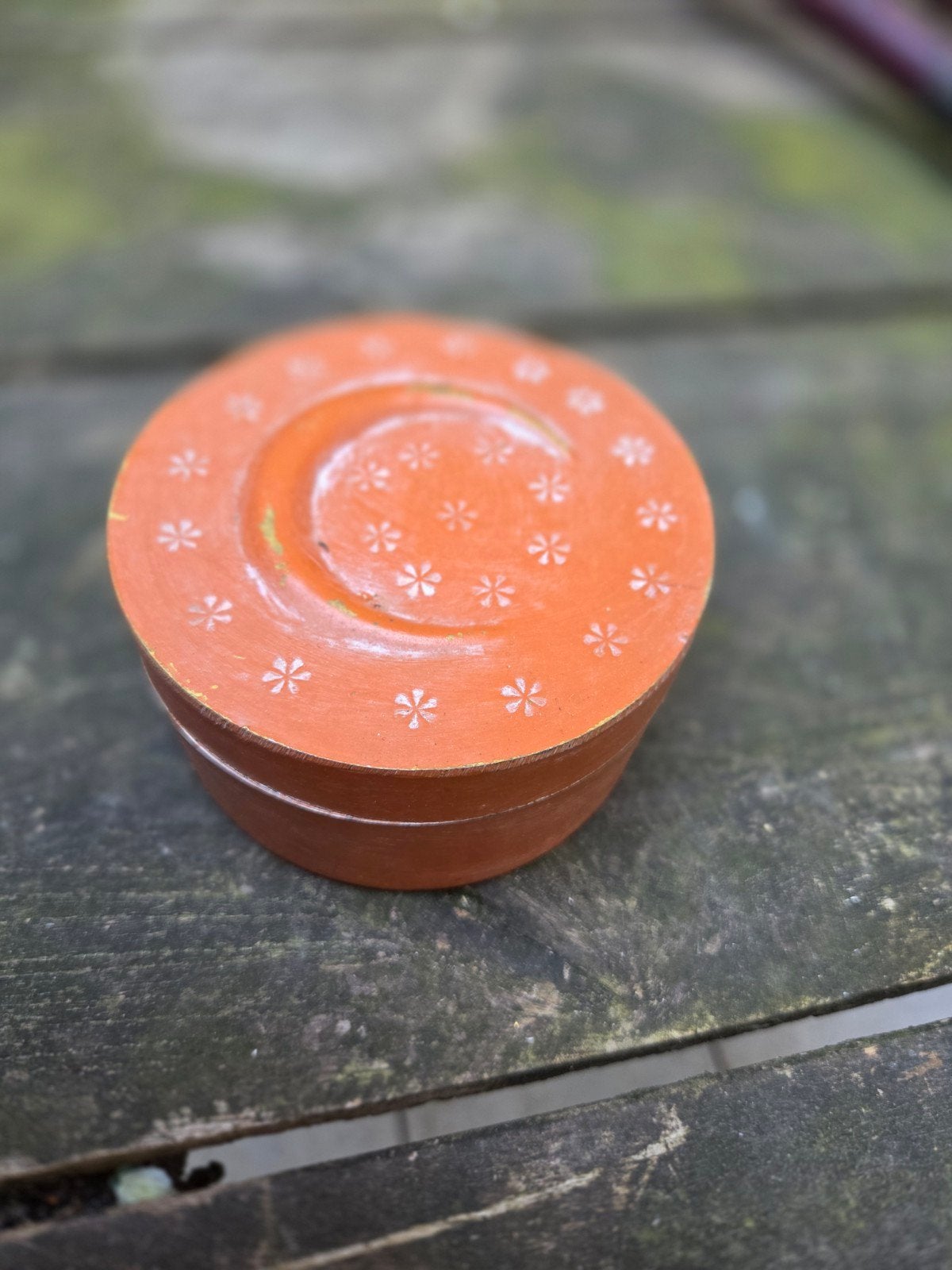 Vintage 70's metalen potje., Ophalen of Verzenden