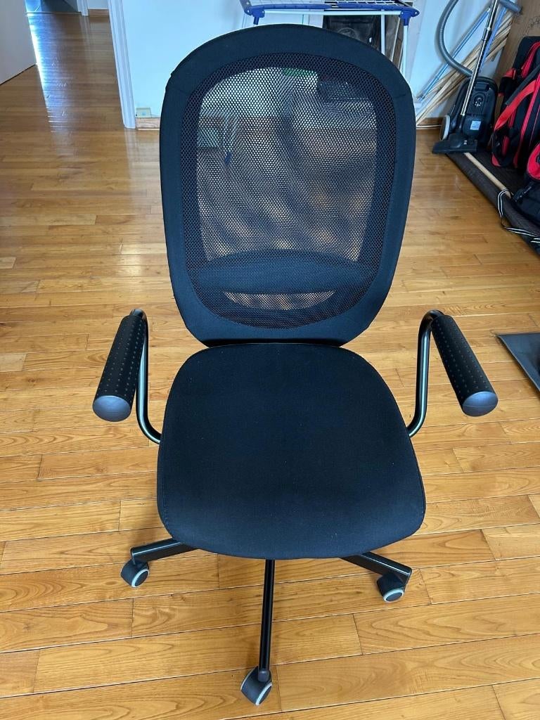 chaise bureau IKEA FLINTAN, Huis en Inrichting, Bureaustoelen, Zo goed als nieuw, Bureaustoel, Zwart, Ergonomisch, Ophalen