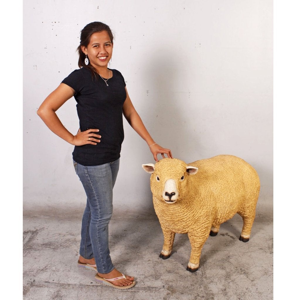 Merino Schapenbeeld polyester - 56 cm - Schaap, Ophalen, Nieuw