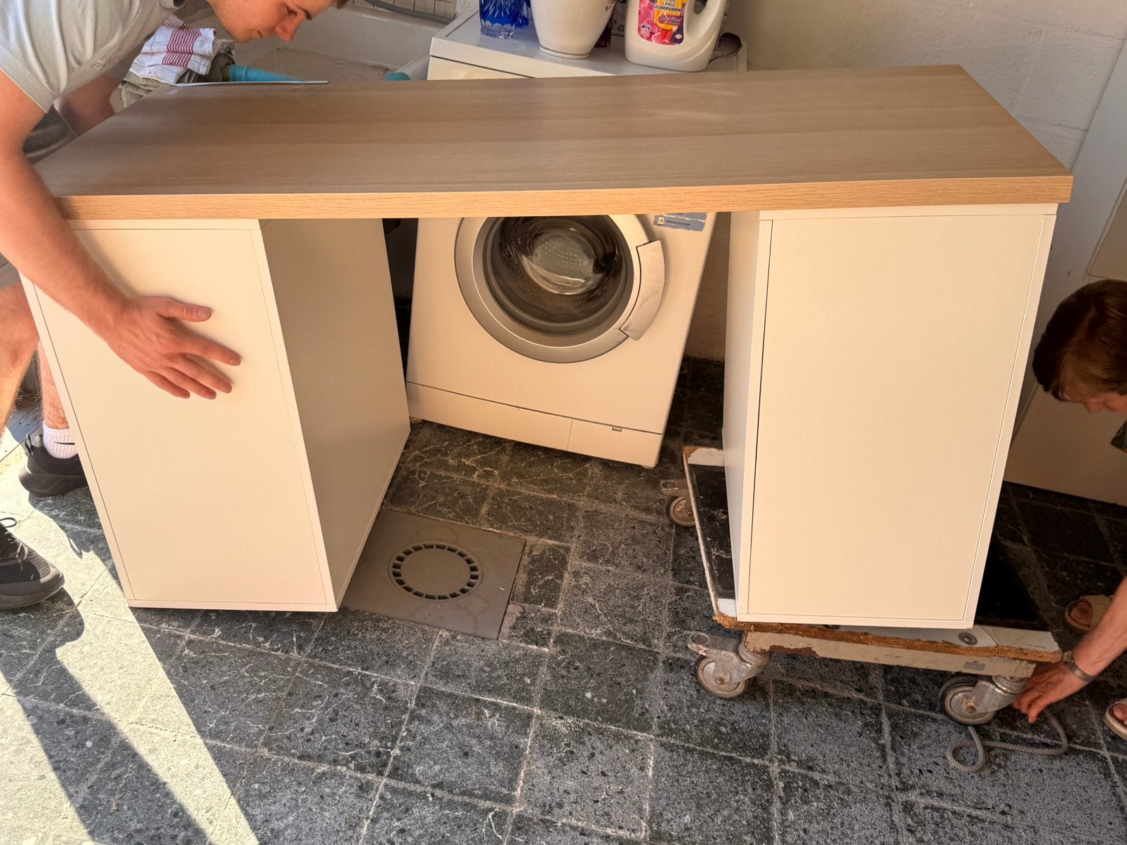 Bureau, Huis en Inrichting, Bureaus, Ophalen, Gebruikt, Demontabel, Schoolbureau