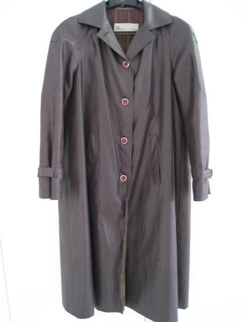 Damesjas, regenjas, Claude Havrey, bruin/bordeaux, dik, Ophalen, Bruin
